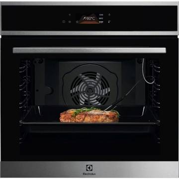 Cuptor incorporabil Electrolux LOE8P39X, Electric,Autocuratare pirolitica, Control touch, 171 de programe predefinite, Senzor gatire, Inchidere amortizata a usii, volum net 72 L, Clasa A+, Negru+Inox