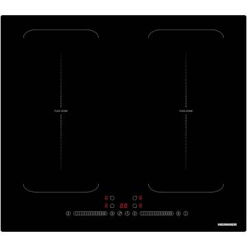 Plita incorporabila Heinner HBHI-M4ZB2FXTC, Inductie, 4 zone de gatit, Bridge, Boost, Control touch, Timer, Protectie copii, Indicator caldura reziduala, 60 cm, Negru