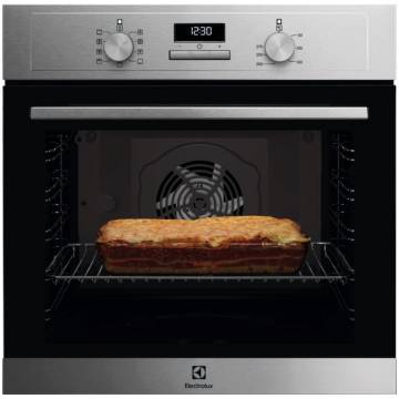 Cuptor incorporabil Electrolux EOF3F00X, Electric, 72 l, Autocuratare catalitica, SurroundCook, Timer cu display electronic, Grill, Clasa A, Inox antiamprenta