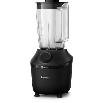 Blender Philips Seria 3000 HR2291/01, 600W, 2l, 2 viteze+Pulse, zdrobire gheata, Sistem ProBlend, aplicatia NutriU, Negru