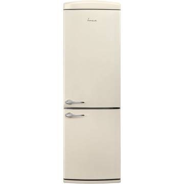 Combina frigorifica Fram FC-VRR341BGE++, 340 l, Less Frost, Control mecanic, Iluminare LED, Clasa E, H 186 cm, Crem