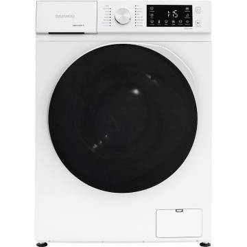 Masina de spalat rufe Daewoo DWD-FV2021-5, motor inverter 7 kg, 1200 rpm, clasa A-10%, 16 programe, butoane touch, usa dubla neagra (PC Cover), culoare Alb