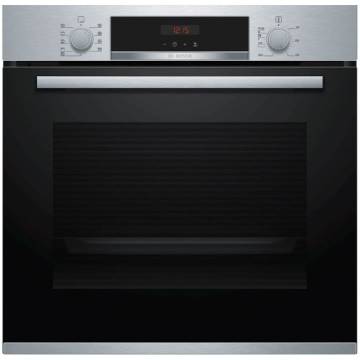 Cuptor incorporabil Bosch HBA573BS1, Electric, Multifunctional, 71 l, Grill, 10 programe, Autocuratare pirolitica, Afisaj digital, Clasa A, Inox