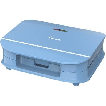 Sandwich maker Fram FSM-700BL, 700W, capacitate 2 sandwich-uri, placi fixe cu invelis antiaderent, design depozitare verticala, albastru