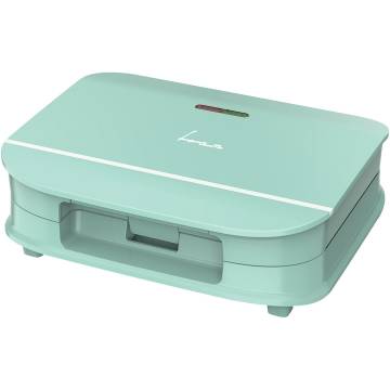 Sandwich maker Fram FSM-700GR, 700W, capacitate 2 sandwich-uri, placi fixe cu invelis antiaderent, design depozitare verticala, verde