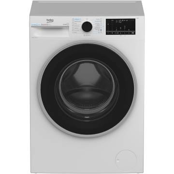 Masina de spalat rufe Beko B3WFU48415WB2ES, 8 kg, 1400 RPM, Clasa A, SteamCure, AddXtra, Motor ProSmart Inverter, AutoClean Detergent Drawer, Alb