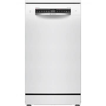 Masina de spalat vase Bosch SPS4HMW49E, 10 seturi, 6 programe, Home Connect, EcoSilence Drive, ExtraDry, Tab-count, Silence Plus,Sistem Rackmatic, Clasa E, 45 cm, Alb