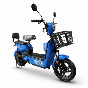Scuter Electric RDB YG4, putere 350W, viteza 25km/h, autonomie 50km, fara permis, culoare albastru