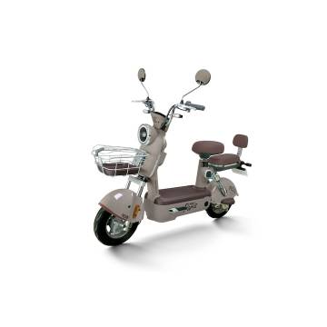 Scuter Electric RDB PARIS, 600W, fara permis, 48V 20Ah, 25km/h, Maro, Verde