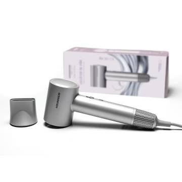 Uscator de par profesional Heinner HHD-H16BLDC-GY, Motor BLDC, 1600 W, Tehnologie heat balance, 3 trepte de putere, 4 setari de temperatura, Ionizare, Concentrator magnetic, Protectie filtru detasabil, Gri