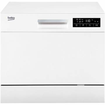Masina de spalat vase Beko DTC36610W, 6 seturi, 6 programe, Clasa A+, 55 cm, Alb