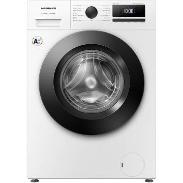 Masina de spalat rufe Heinner HWM-HME1014IVA10+++, 10 kg, 1400 RPM, Clasa A, Eficienta A-10%, Motor Inverter, 15 programe, Display digital, Program rapid 15 min, Program allergy steam, Culoare: Alb