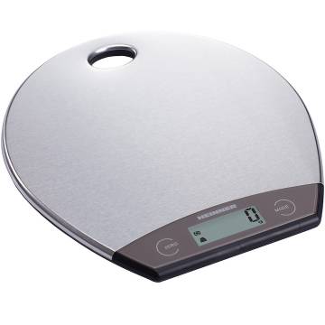 Cantar de bucatarie Heinner HKS-5RSS, 5kg, platforma inox, display lcd, control touch, gradare: 1g, functie Cantarire lichide, design pentru depozitare verticala, baterii: 1 x cr2032 (inclus)