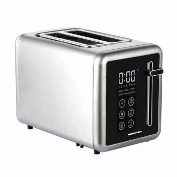 Prajitor de paine digital Heinner HTP-DD900BKSS , 900w, panou digital cu control touch, capacitate 2 felii, 7 niveluri de rumenire, Gri