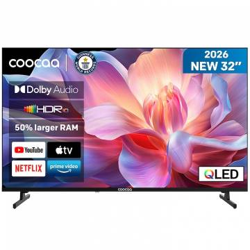Televizor QLED Coocaa 80 cm 32 32CTQH38Z, HD Ready, Smart TV, WiFi