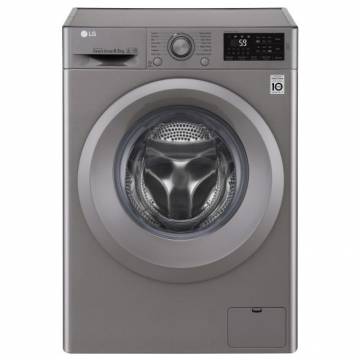 Masina de spalat rufe Slim LG F2J5WN7S, Direct Drive, 6.5 kg, 1200 RPM, Clasa A+++, 45 cm, Argintiu