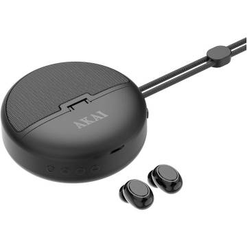 Casti In-ear Akai BTE-J500BT, Wireless, Negru