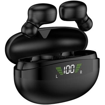 Casti bluetooth Akai Earbuds, BTE-J350, Negre