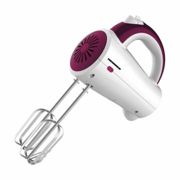 Mixer de mana Heinner Charm, 200W, 5 viteze, Alb/Visiniu