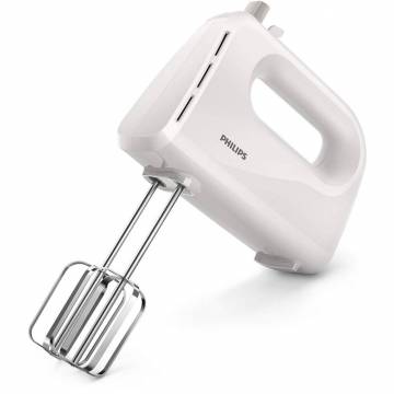 Mixer de mana Philips Daily Collection HR3700/00, 200 W, 3 viteze, Alb