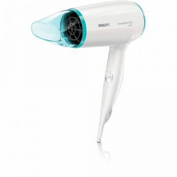 Uscator de par Philips Essential Care BHD006/00, 1600 W, 3 viteze, Cool Shot, Alb/Bleu