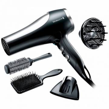 Trusa completa de coafat Remington Pro 2100 D5017, 2100 W, Functie Ionica