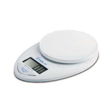 Cantar de bucatarie Momert 6839, 5 kg, LCD, Alb