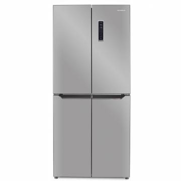 Side by Side Heinner HSBS-H401MNFX+, 401 l, Clasa A+, Full No Frost, Display Touch, LED, Control Electronic, Compresor Inverter, H 180 cm, Inox