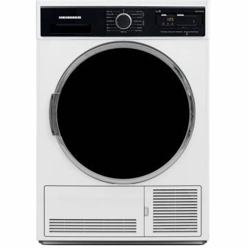 Uscator de rufe Heinner HCD-V904B, Condensare, 9 kg, Display LED, Lumina cuva, Anti-sifonare, Clasa B, Alb