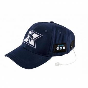 Sapca sport cu casti handsfree Seriuox, Bluetooth, 120 mAh, Bleumarin