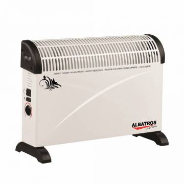 Convector electric Albatros CT-20 Turbo, 3 trepte, 2000 W, 570 x 134 x 400 mm, termostat reglabil