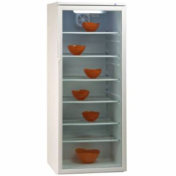 Vitrina frigorifica Arctic V 245, 240 l, Clasa C, Ventilator, 134.4 cm, Alb/Sticla