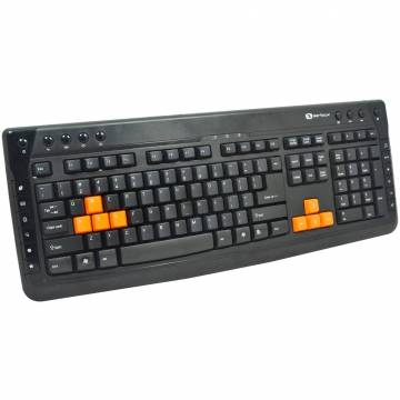 Tastatura multimedia Serioux SRXK-KB-3300, USB, Negru