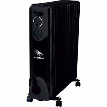 Calorifer Albatros RB-13T, 13 elementi, 3000 W, Negru