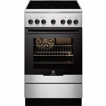 Aragaz Electrolux EKC52550OX, 4 Arzatoare vitroceramice, Cuptor electric, Grill, Clasa A-10%, 50 cm, Inox