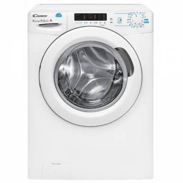 Masina de spalat rufe cu uscator Candy CSWS 485D/5-S, Spalare 8Kg/Uscare 5 kg, 1400 rpm, 16 + 40 de programe, Functie aburi, 2D display, Smart Touch, NFC, Clasa A, Alb