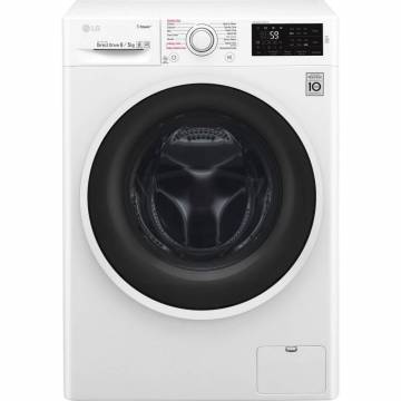 Masina de spalat rufe cu uscator LG F4J6TG0W, 1400 RPM, Spalare 8 kg, Uscare 5 kg, Clasa A, Motor Direct Drive Inverter, Spa steam, Smart Diagnosis, NFC, Alb