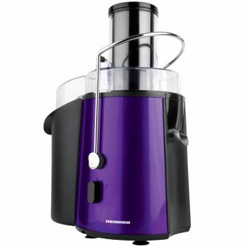 Storcator de fructe si legume Heinner XF-1000UV, 1000 W, Recipient suc 1 l, Recipient pulpa 2 l, 2 Viteze, Tub de alimentare 75 mm, Violet