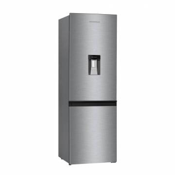 Combina frigorifica Heinner HC-H273XWDF+, 267 l, Clasa A+, Control mecanic, Dispenser apa, H 176 cm, Inox