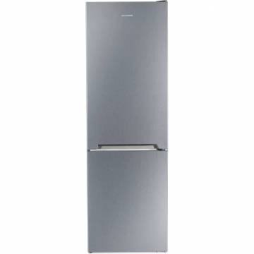 Combina frigorifica Heinner HC-V336XA+, 336 l, Clasa A+, H 186 cm, Tehnologie Less Frost, Control mecanic cu termostat ajustabil, Argintiu